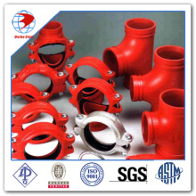 UL FM Approved 1"-12" Ductile Iron Grooved Fittings Pipe Fittings China Grooved Fittings